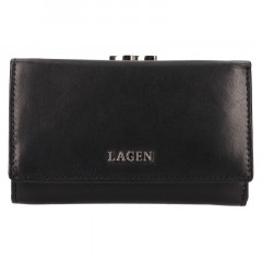 Dámská rámová kožená peněženka Lagen LG-2167 černá č.1