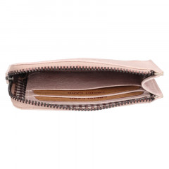 Malá kožená peněženka Lagen W-089/D růžová č.3