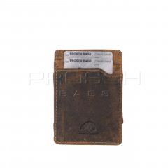 Kožená magic peněženka Greenburry 1608-25 hnědá č.5