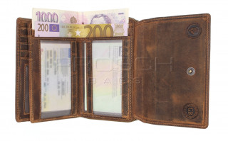 Kožená peněženka Greenburry 1607-RFID-25 hnědá č.6