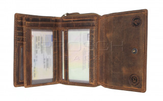 Kožená peněženka Greenburry 1607-RFID-25 hnědá č.7