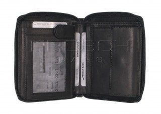 Kožená peněženka na zip Greenburry 1126-20 Black č.5