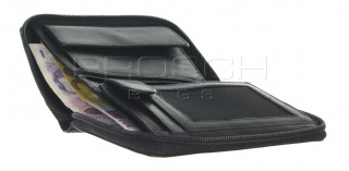Kožená peněženka na zip Greenburry 1126-20 Black č.8