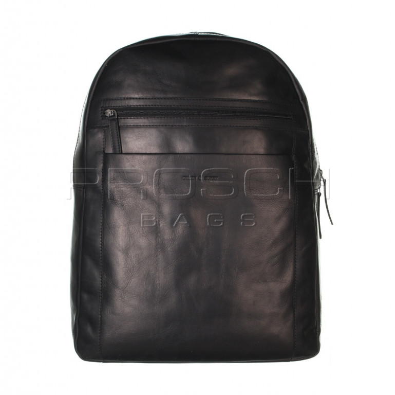 Kožený batoh na notebook Grenburry 1100-20 Black