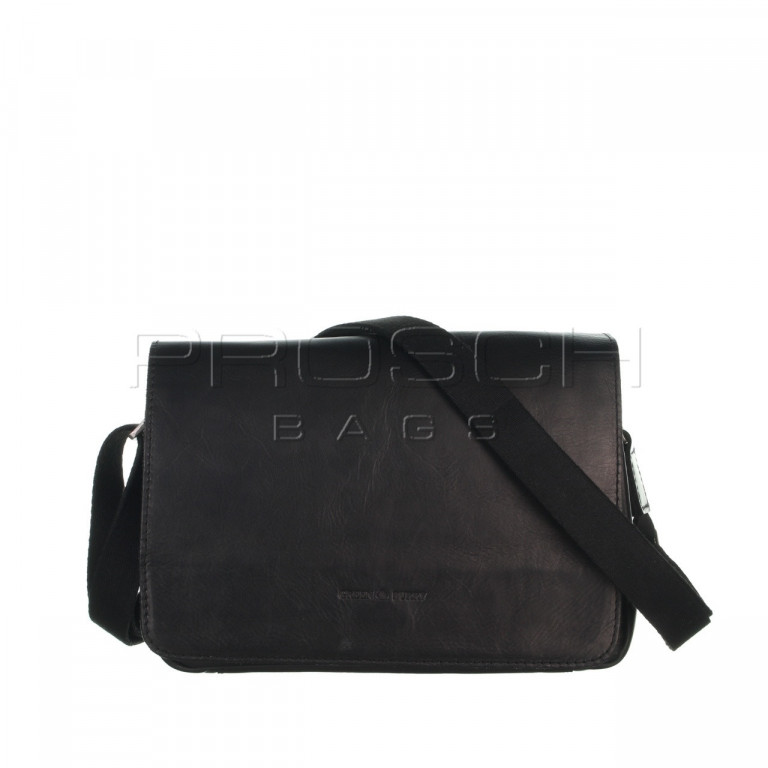 Kožená taška Greenburry 1109-20 Black