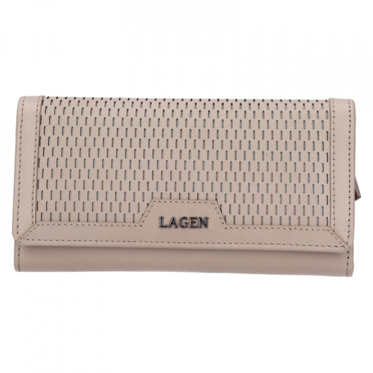 Dámská kožená peněženka Lagen BLC/5704 taupe