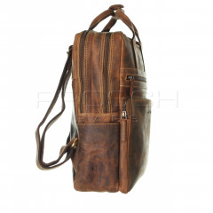 Kožený batoh na notebook Greenburry 1567-25 č.4