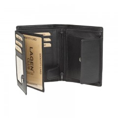 Kožená peněženka LAGEN W-112 černá č.2