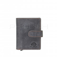 Kožená peněženka na karty Greenburry 1686-27 Steel č.1