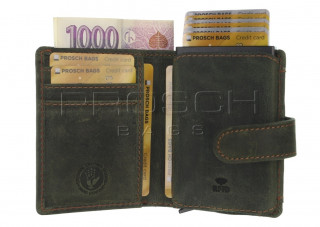 Kožená peněženka na karty Greenburry 1686-30 Green č.5