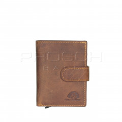 Kožená peněženka na karty Greenburry 1686-25 Brown č.1
