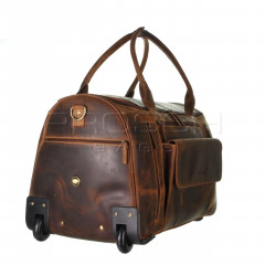 Cestovní kožená taška na kolečkách Greenburry 1736 č.2