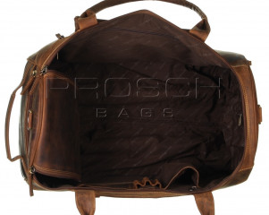 Cestovní kožená taška na kolečkách Greenburry 1736 č.12