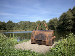 Cestovní kožená taška na kolečkách Greenburry 1736 č.18