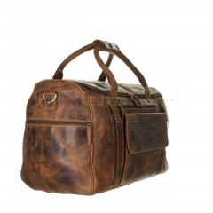 Cestovní kožená taška Greenburry 1736-25 hnědá č.2