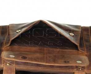 Cestovní kožená taška Greenburry 1736-25 hnědá č.5