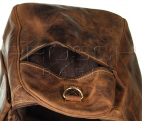 Cestovní kožená taška Greenburry 1736-25 hnědá č.13