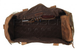 Cestovní kožená taška Greenburry 1736-25 hnědá č.8