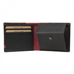 Kožená peněženka LAGEN LG-1812 černá/červená č.2