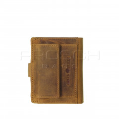 Kožená peněženka na karty Greenburry 1686-24 Tan č.3