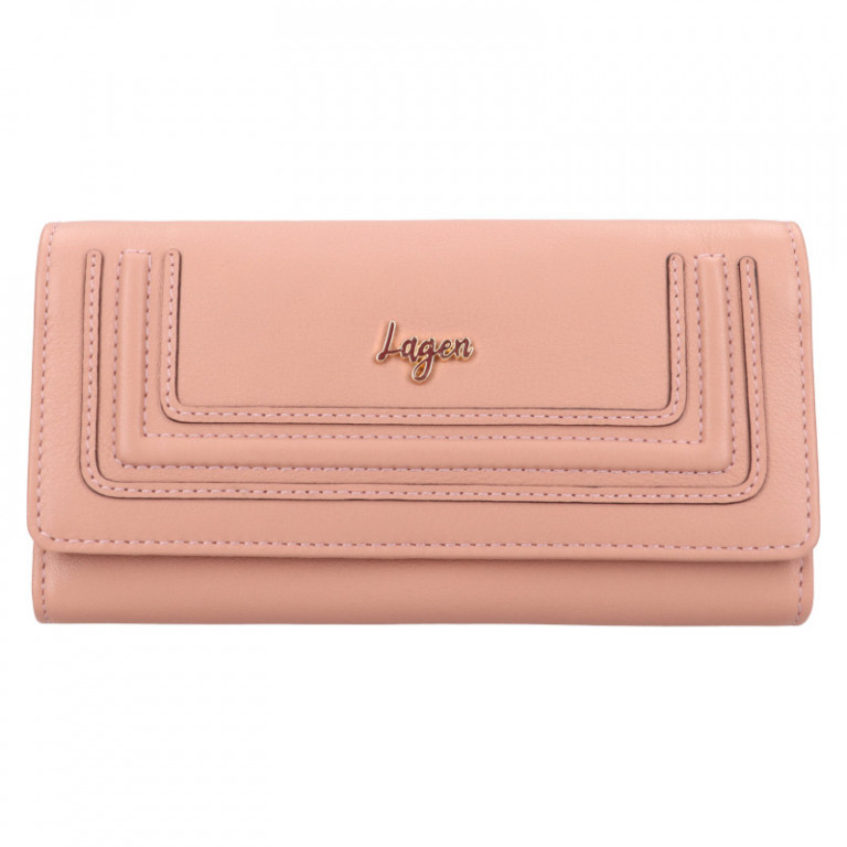 Dámská kožená peněženka Lagen BLC/5783 Peach