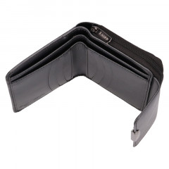 Dámská kožená peněženka Lagen 50723 Metal Black č.4