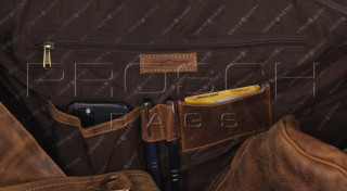 Cestovní kožená taška Greenburry Officebag 1675-25 č.9