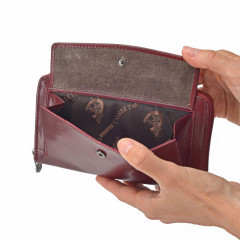 Dámská peněženka Cosset 4491 Komodo bordová č.7