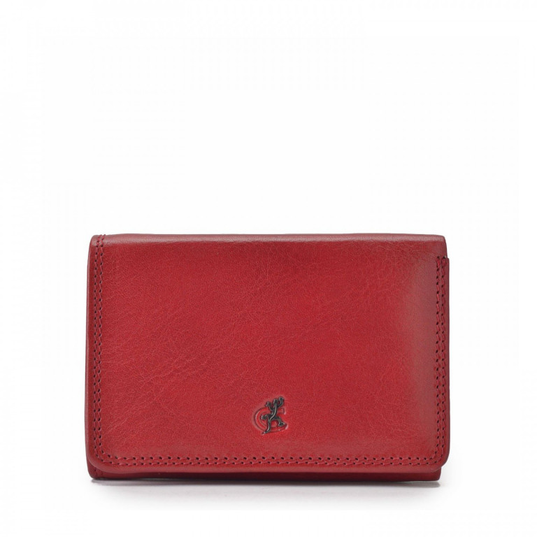 Dámská kožená peněženka COSSET 4499 Komodo červená