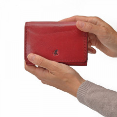 Dámská kožená peněženka COSSET 4499 Komodo červená č.9