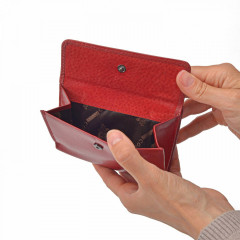 Dámská kožená peněženka COSSET 4499 Komodo červená č.7