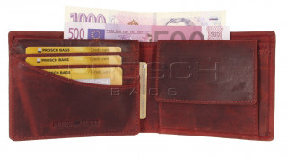 Kožená peněženka Greenburry 1705-RS-26 červená č.6