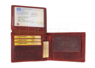 Kožená peněženka Greenburry 1705-RS-26 červená č.7