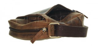 Kožená taška XS Greenburry 1556-25 hnědá č.6