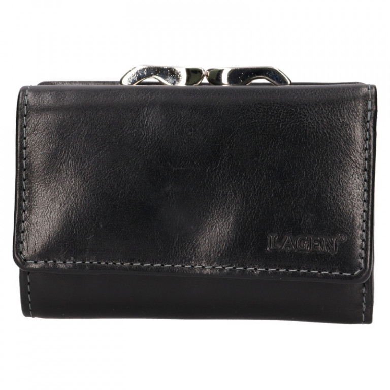 Dámská kožená peněženka LAGEN HT-33/T černá
