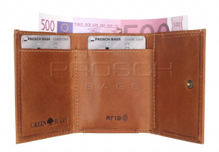Kožená mini peněženka RFID Greenburry 1093-24 Teak č.5
