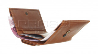 Kožená mini peněženka RFID Greenburry 1093-24 Teak č.6