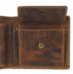 Kožená peněženka Greenburry 1702-Stag-3 hnědá č.12