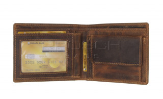 Kožená peněženka Greenburry 1702-Stag-3 hnědá č.5
