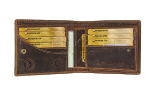 Kožená peněženka Greenburry 1702-Stag-3 hnědá č.7