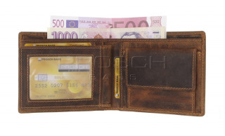 Kožená peněženka Greenburry 1702-Stag-3 hnědá č.6