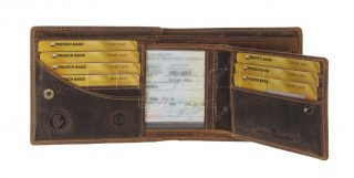 Kožená peněženka Greenburry 1702-Stag-3 hnědá č.8