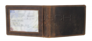 Kožená peněženka Greenburry 1702-Stag-3 hnědá č.11