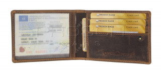 Kožená peněženka Greenburry 1702-Stag-3 hnědá č.10