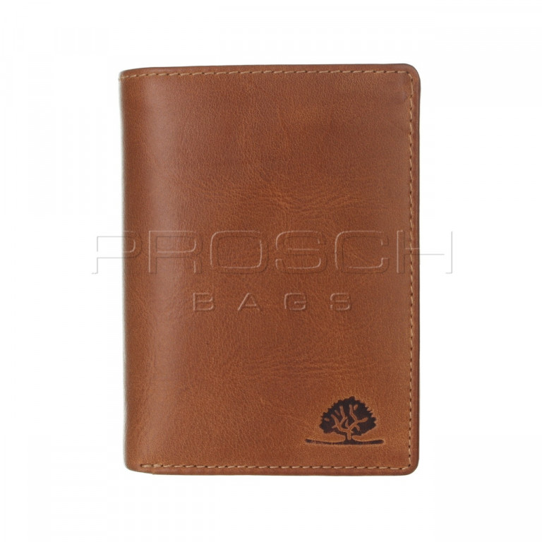 Pánská kožená peněženka RFID1088-24 Peanut Brown