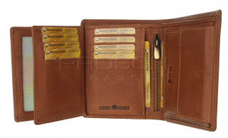 Pánská kožená peněženka RFID1088-24 Peanut Brown č.8