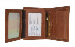Pánská kožená peněženka RFID1088-24 Peanut Brown č.9