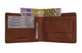 Pánská kožená peněženka RFID1089-24 Peanut Brown č.5