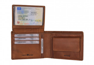 Pánská kožená peněženka RFID1090-24 Peanut Brown č.7
