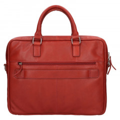 Kožená business taška Lagen BLC-23/2185 červená č.3